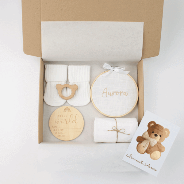 regalo nascita personalizzato, Maxi benvenuto, regali personalizzati per una nascita, set regali neonato, set regalo nascita, set regalo neonato per bambini e bambine, regali di nascita per ragazzi e ragazze