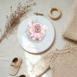 cerchio decorativo nascita, cerchio decorativo capriolo, cerchio decorativo neonato, cerchio della nascita, cerchio decorativo personalizzato, cerchio della nascita personalizzato con nome